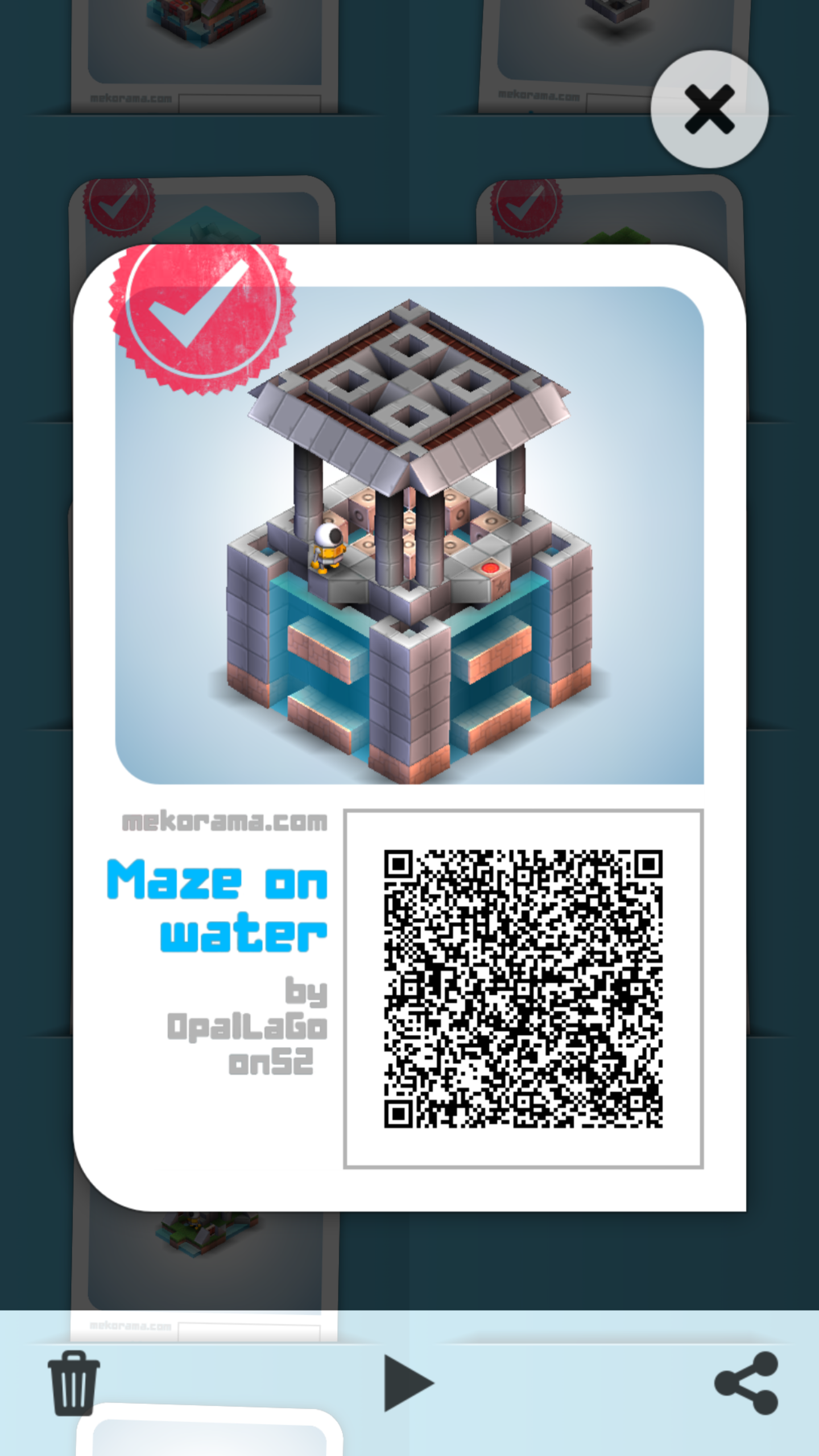 Maze on water