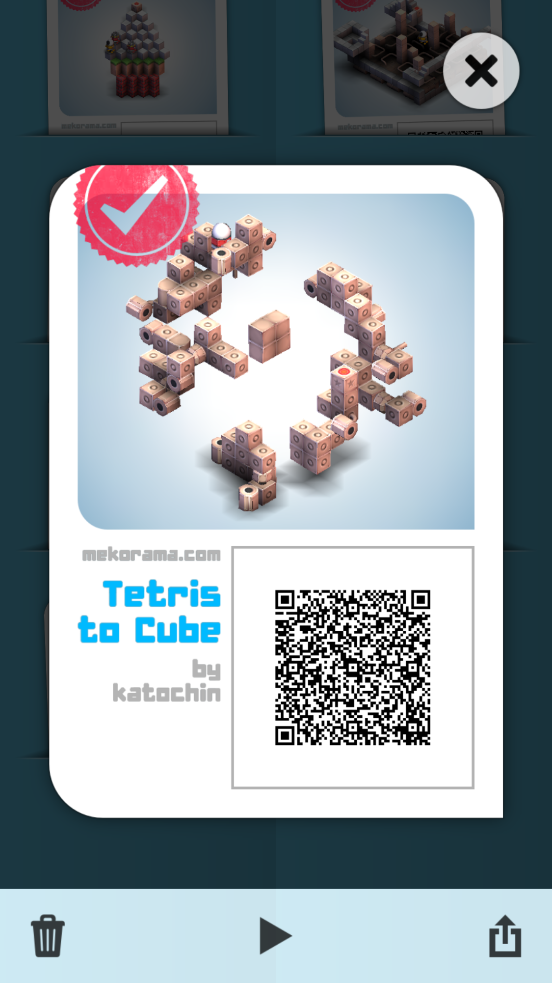 Tetris to Cube